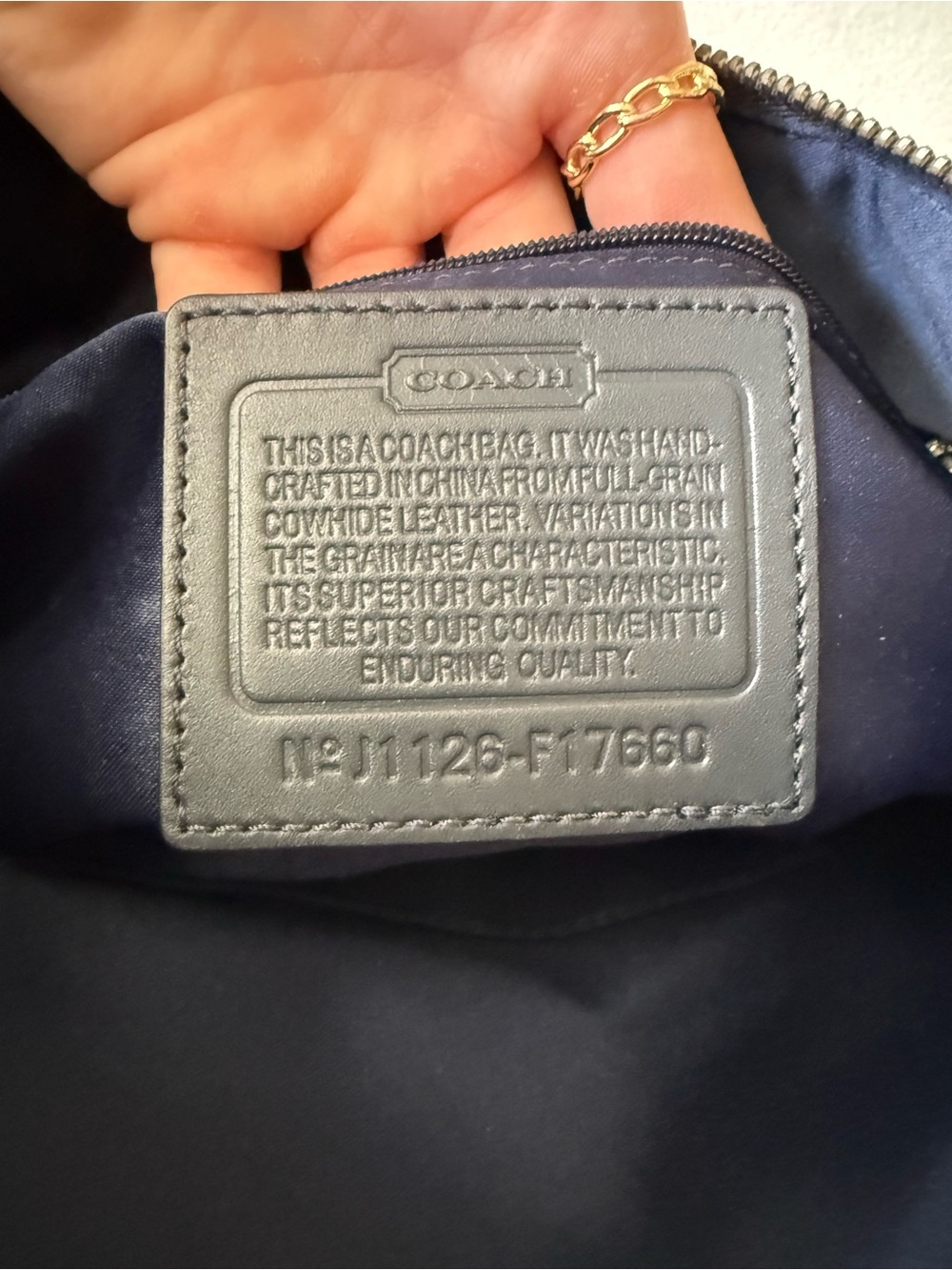 Coach Ashley Croc-Embossed Leather Shoulder Bag with Chain Straps - Picture 3 of 8